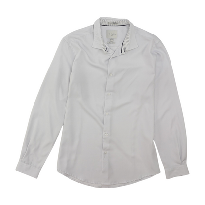 White Check Long Sleeve Button Down