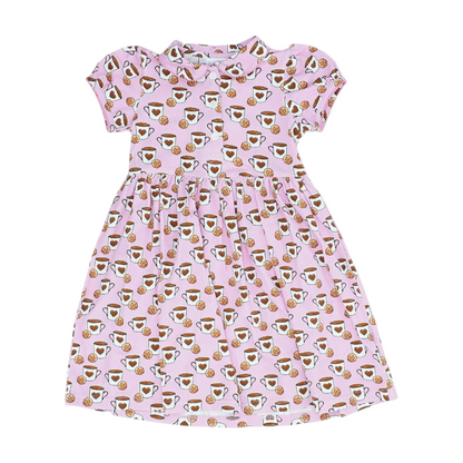 Pink Print Dress