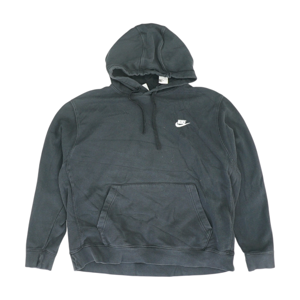 Black Solid Hoodie Pullover