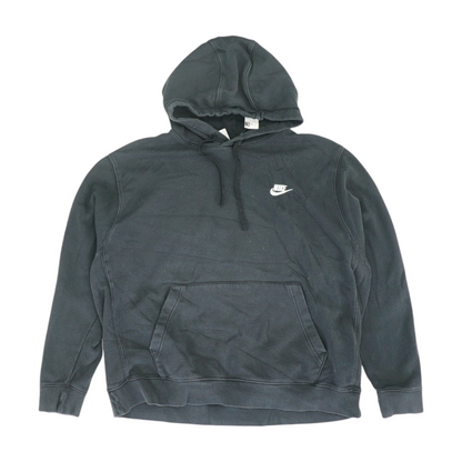 Black Solid Hoodie Pullover