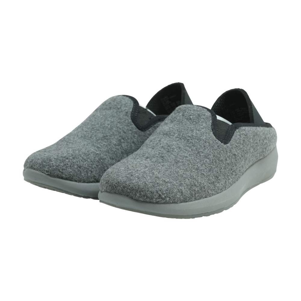 Gray Slip-On Flats