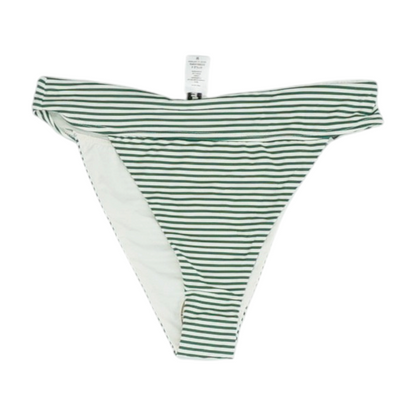 Green Striped Swim Bottom