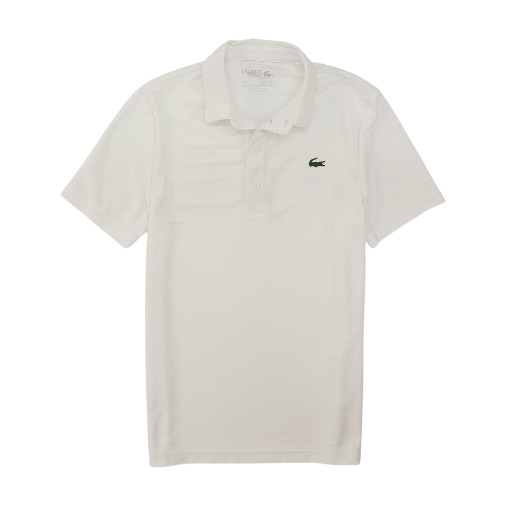 White Solid Short Sleeve Polo
