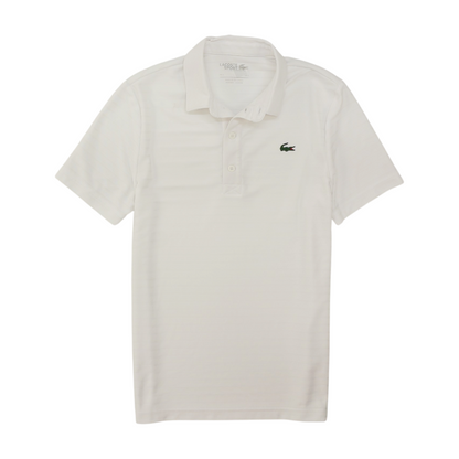 White Solid Short Sleeve Polo