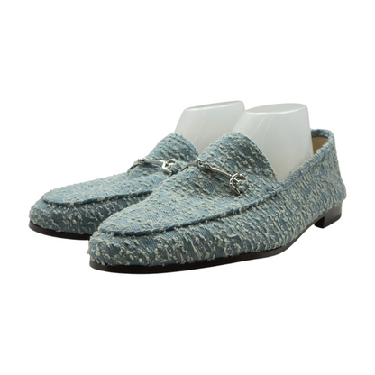 Blue Slip-On Flats