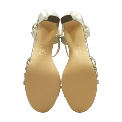 Gold Block Heels