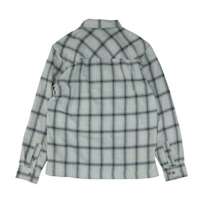 Ivory Plaid Flannel Button Down