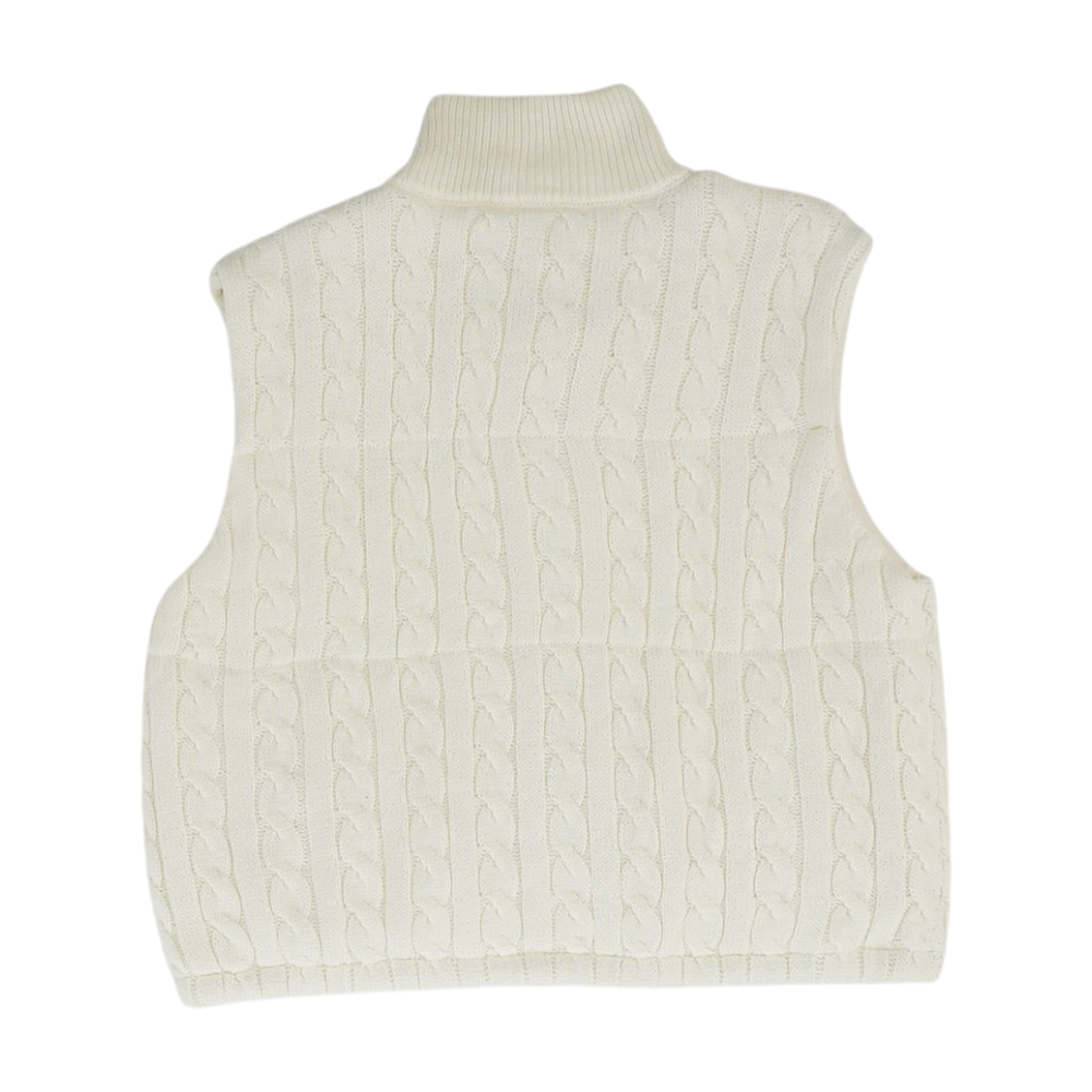 Ivory Solid Vest