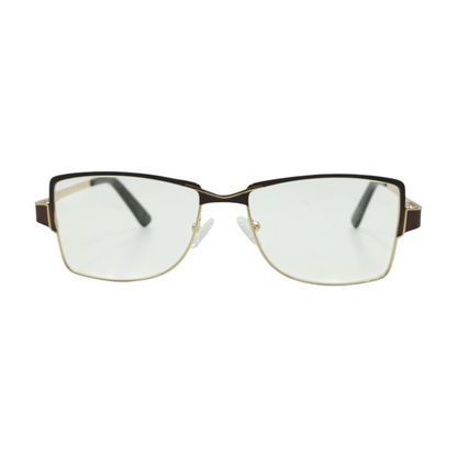 Gold CAVW-18-01 Square Prescription Eyewear