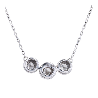 1/2 ctw 10K White Gold Diamond Pendant Necklace