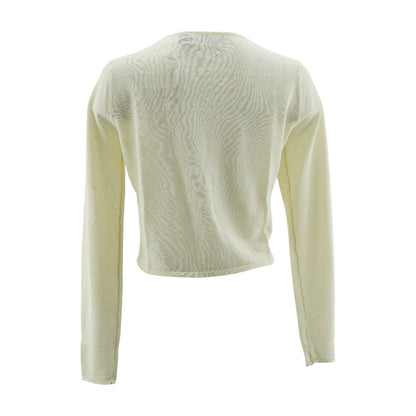 Ivory Solid Cardigan Sweater