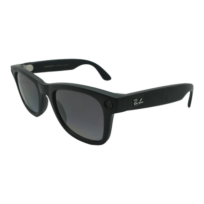 Black Wayfarer Smart Glasses