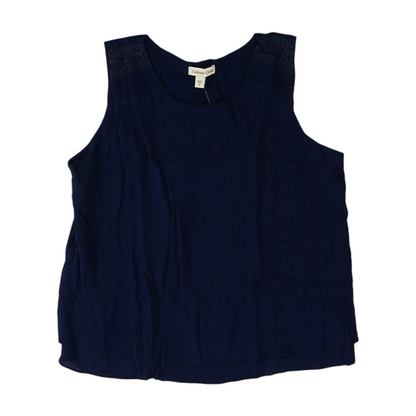 Navy Petite Blouse