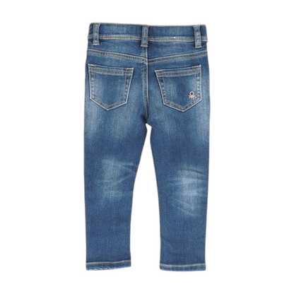 Blue Solid Jeans