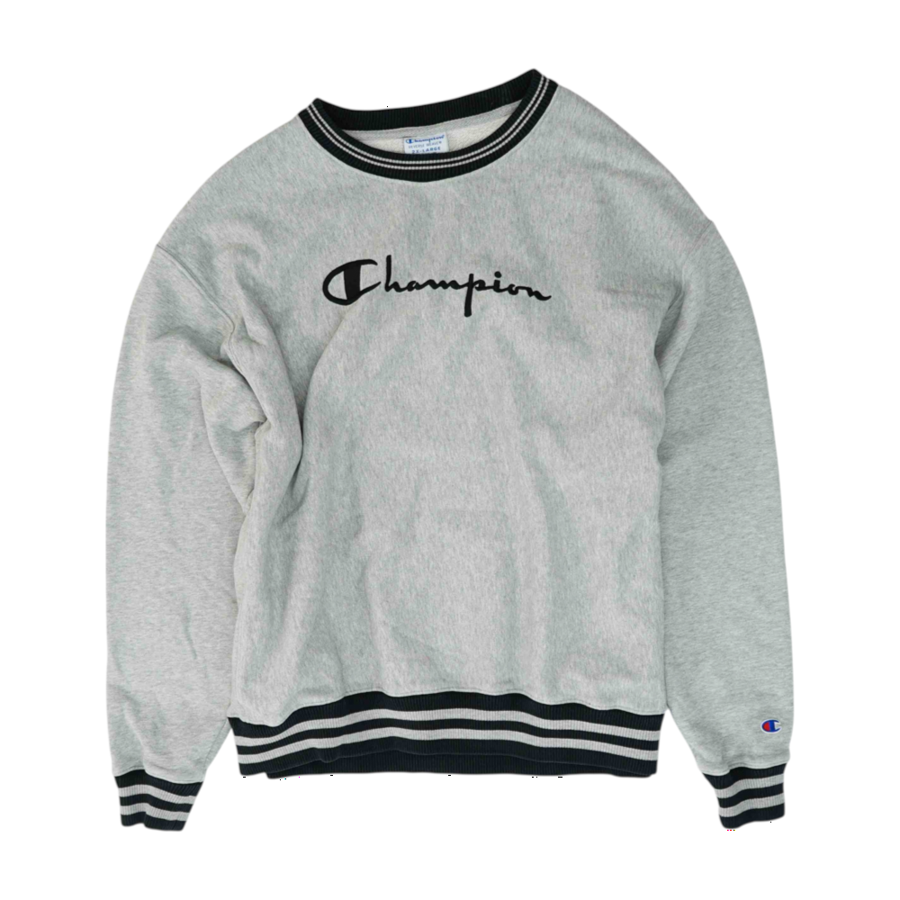 Gray Solid Sweatshirt Pullover