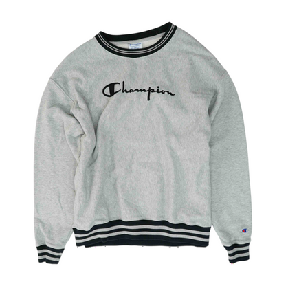Gray Solid Sweatshirt Pullover