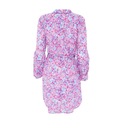 Pink Floral Mini Dress