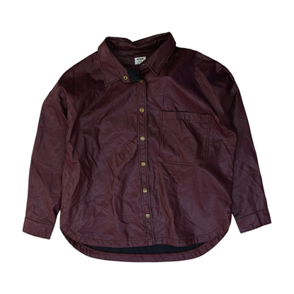 Burgundy Solid Jacket