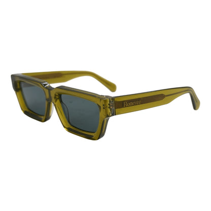 Green Enjoy the Sun Rectangle Sunglasses
