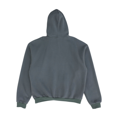 Gray Solid Hoodie Pullover