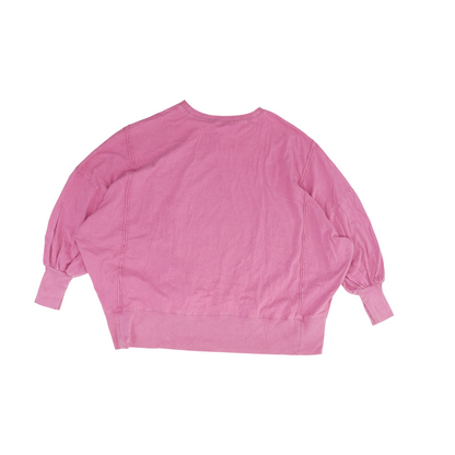 Pink Solid Sweatshirt Pullover