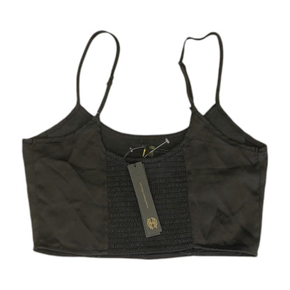 Black Solid Sleeveless Blouse