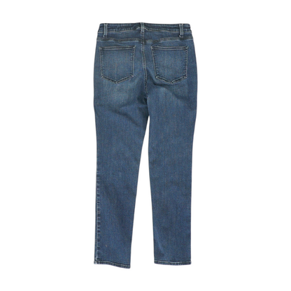 Blue Petite Straight Jeans