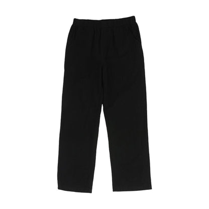 Black Solid Active Pants