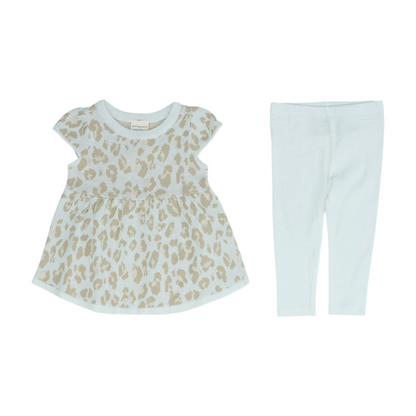 Tan Animal Print Sleeveless Set