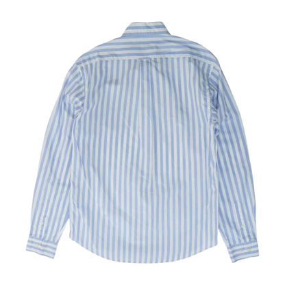 Blue Striped Long Sleeve Button Down