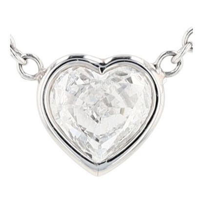 5/8 ct 18K White Gold Diamond Station Necklace