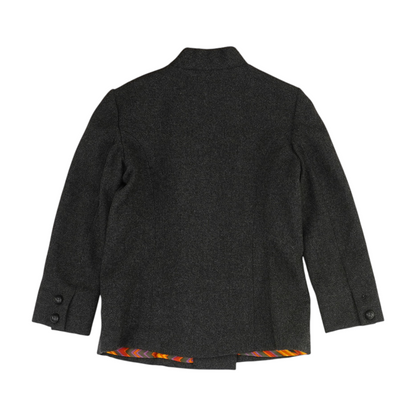 Vintage Charcoal Solid Blazer