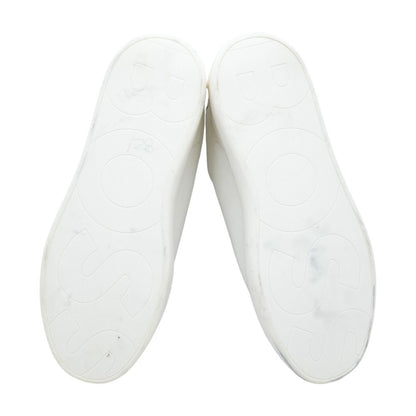 White Leather Lace Up Casual Shoes