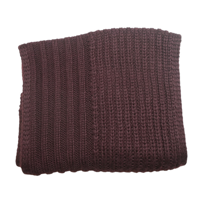 Burgundy Acrylic Scarf