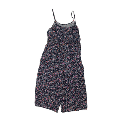 Navy Floral Jumpsuit