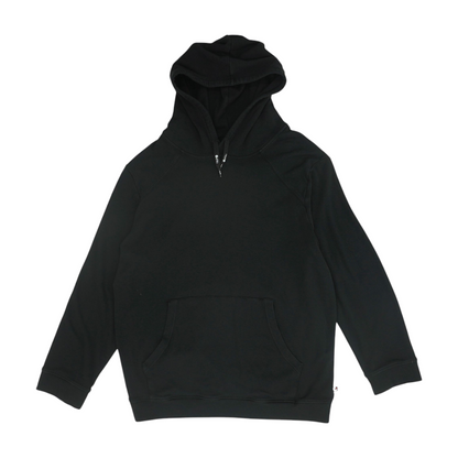 Black Solid Hoodie Pullover