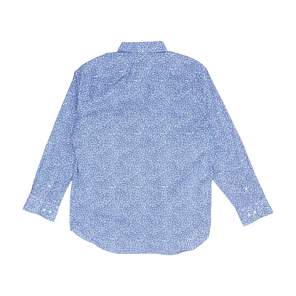 Purple Floral Long Sleeve Button Down