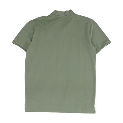Green Solid Short Sleeve Polo