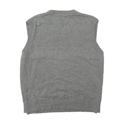 Gray Solid Pullover Sweater