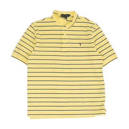 Yellow Striped Short Sleeve Polo