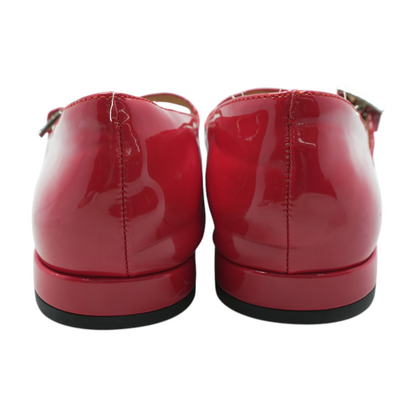 Red Slip-On Flats