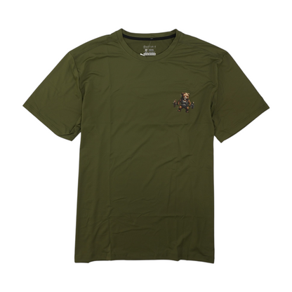 Green Solid Active T-Shirt