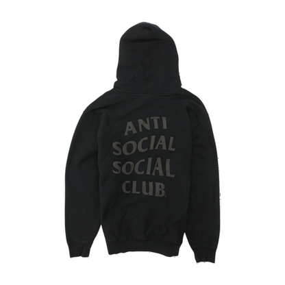 Black Solid Hoodie Pullover