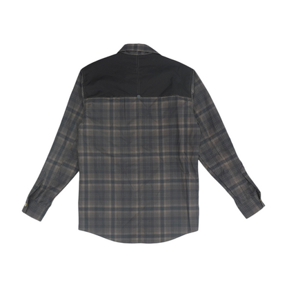 Brown Plaid Long Sleeve Button Down