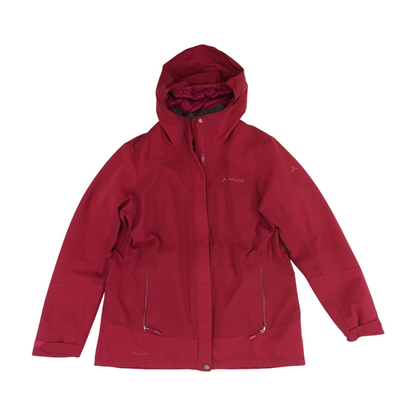 Red Solid Rain Jacket
