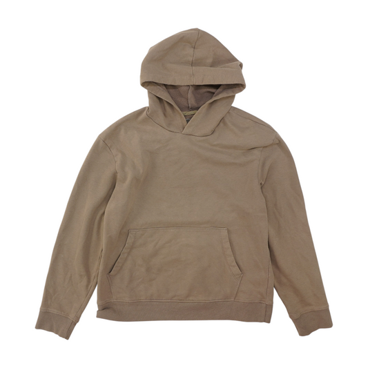 Brown Solid Hoodie Pullover