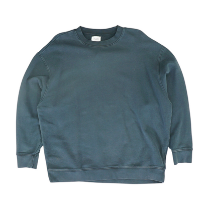 Navy Solid Sweatshirt Pullover