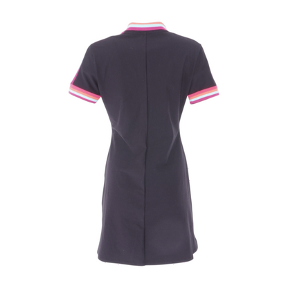 Black Color Block Mini Dress