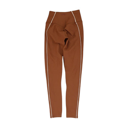 Brown Solid Leggings