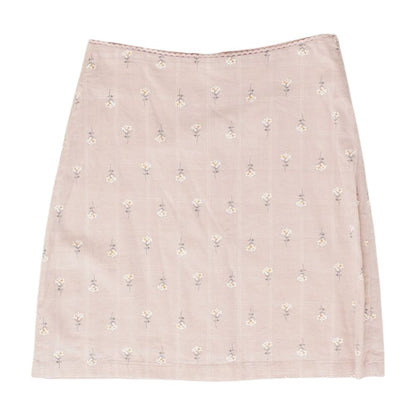 Pink Floral Mini Skirt